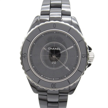黑色 陶瓷 J12 Phantom 石英 腕錶 H6346