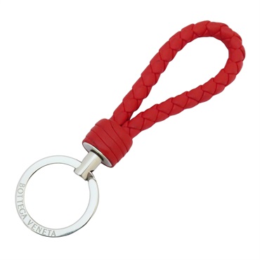 紅色 編織羊皮 鑰匙圈