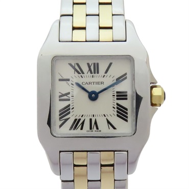 Santos Demoiselle 18黃K金 精鋼 錶帶 石英腕錶 W25066Z6