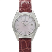 粉色 不鏽鋼 皮革 石英 腕錶 STGF2954J52-0AB0