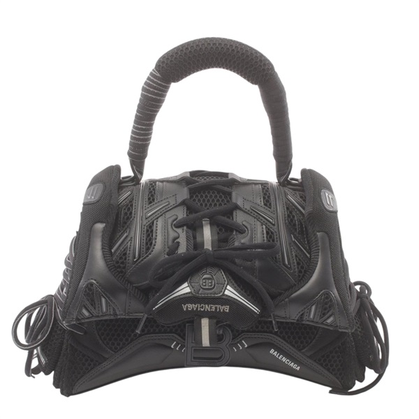 黑色 牛皮 尼龍 Sneaker Head Top S 手提包 (無背帶) 661723