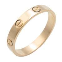 18K玫瑰金 Love 戒指 59【Cartier 卡地亞】