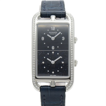 【再降價】Nantucket Dual 雙時錶盤 鱷魚皮革 石英 腕錶 NA3.230