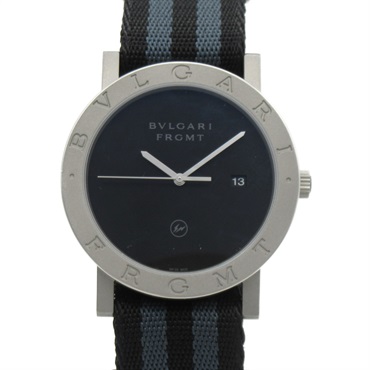 【再降價】BVLGARI BVLGARI Fragment系列黒色面盤不鏽鋼自動上機械腕錶 SAP103443