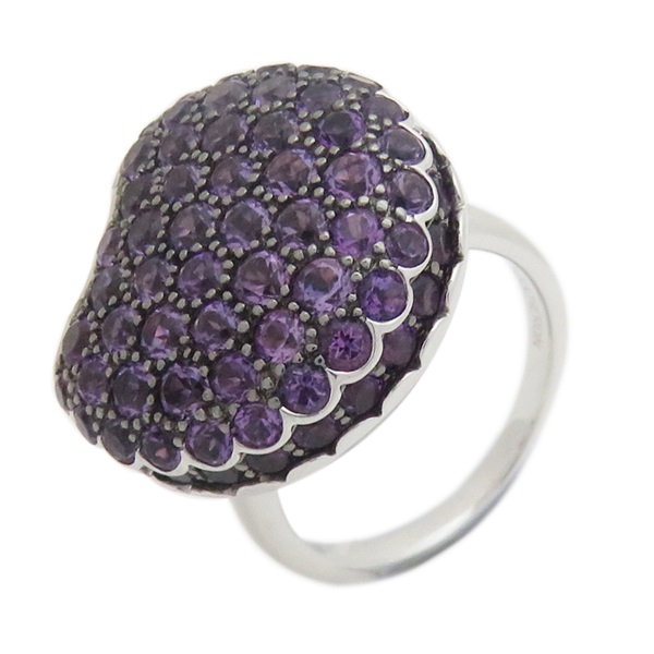 【再降價】Tentation Macaron 紫水晶18白K金戒指