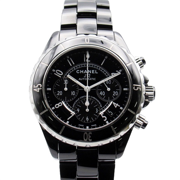 黑色 陶瓷 J12 Chronograph 自動上鍊 腕錶 H0940