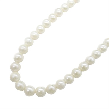 Akoya 白色 珍珠 項鍊 銀扣 アコヤパール 29.5g
