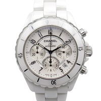白色 陶瓷 J12 Chronograph 腕錶 H1007