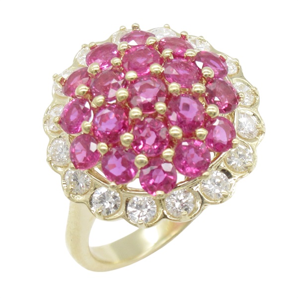 18K 黃金 2.32ct紅寶石 0.64ct鑽石 戒指【JEWELRY 無品牌珠寶】 Ruby 6.1g