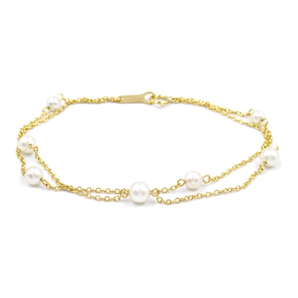 18黃K金 珍珠 手鍊