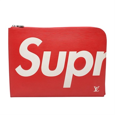 紅色 Epi牛皮 水波紋 SUPREME聯名 Pochette Jules GM 手拿包 M67722