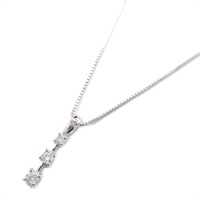 18K 白金 鑽石 項鍊 PinkDiamond 2.9g