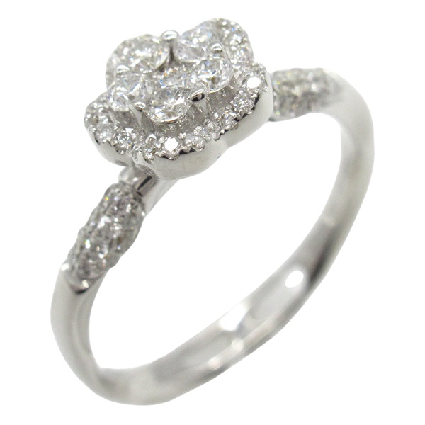 【再降價】18K 白金 0.218/0.24ct鑽石 戒指【JEWELRY 無品牌珠寶】 Diamond 3.2g