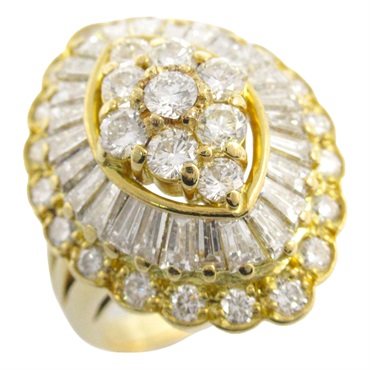 18K 黃金 2.02ct鑽石 戒指 Diamond 5.6g