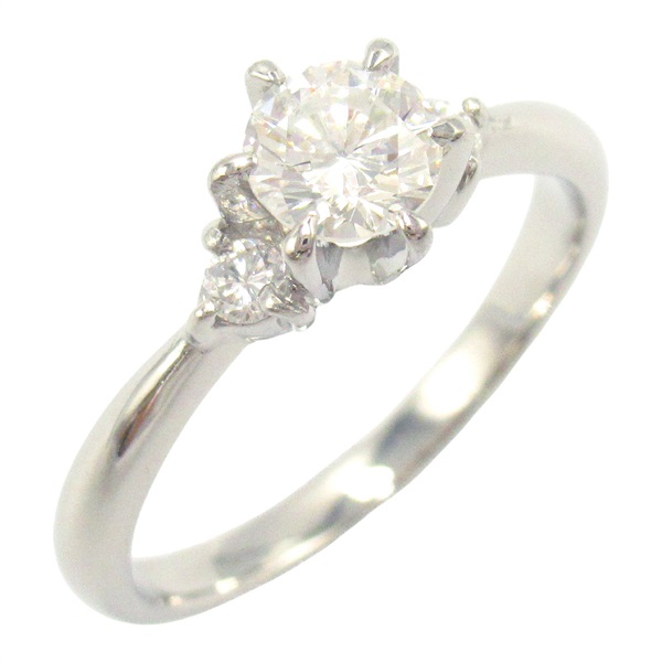 Pt900鉑金0.509/0.10ct鑽石 戒指 Diamond 3.8g