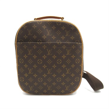 棕色 原花 帆布 Sac a Dos Packall 肩背包 M51132