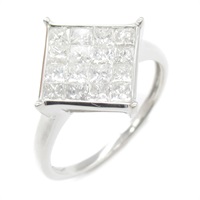 鑽石 18白K金 戒指 Diamond 2.8g