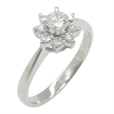 Pt900鉑金 0.22/0.17ct鑽石 戒指 Diamond 4.3g