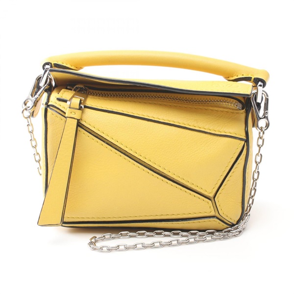 【再降價】黄色 牛皮 Nano Puzzle 兩用包【LOEWE 羅威】