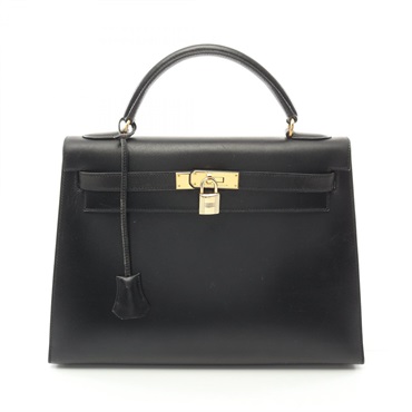 黑色 BOX牛皮 Kelly 32 凱莉包 手提包 無背帶 ?