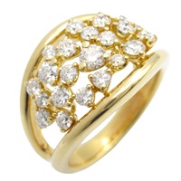 18K 黃金 1.00ct鑽石 戒指 Diamond 9.4g