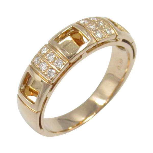 18K玫瑰金 鑽石戒指 #8.5【JEWELRY 無品牌珠寶】