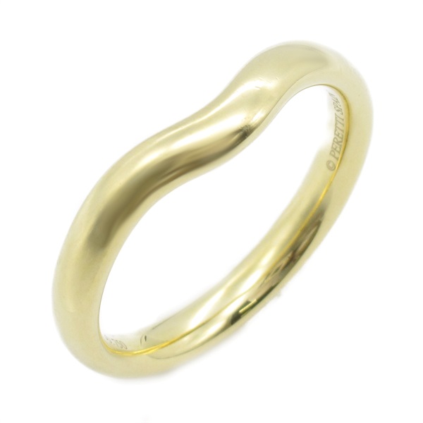 18黃K金 Curved band 戒指 #16