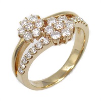 18K玫瑰金 鑽石戒指 9.5【JEWELRY 無品牌珠寶】 Diamond 4.3g