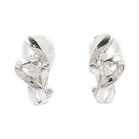 18K白金 鑽石 耳環【JEWELRY 無品牌珠寶】 Diamond 5.9g