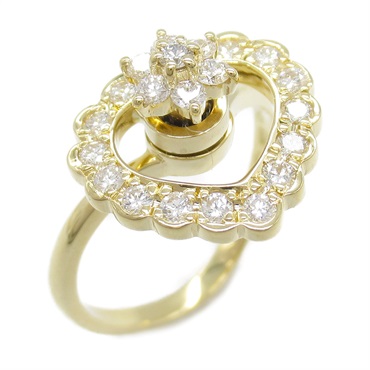 18K黃金 鑽石 愛心戒指 #11【JEWELRY 無品牌珠寶】 Diamond 4.3g