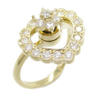 18黃K金 鑽石 愛心戒指 #11 Diamond 4.3g