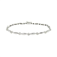 18K白金 鑽石手鍊【JEWELRY 無品牌珠寶】