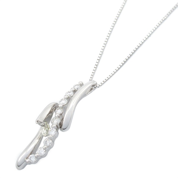 18K白金 鑽石 項鍊【JEWELRY 無品牌珠寶】