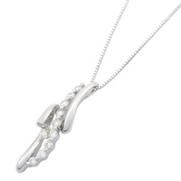 18K白金 鑽石 項鍊【JEWELRY 無品牌珠寶】