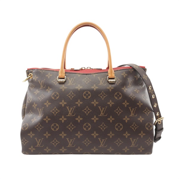 棕色 原花 PVC塗層帆布 Pallas 兩用包 M41175