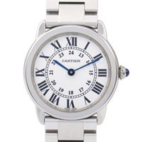 銀色錶盤 不鏽鋼 Ronde Solo 腕錶【Cartier 卡地亞】 W6701004