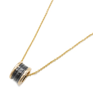 18K玫瑰金 黑色 陶瓷 B.zero1 項鍊【BVLGARI 寶格麗】