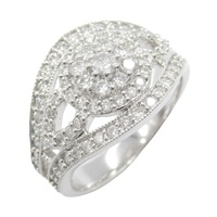 18K白金 鑽石 戒指 #11.5 Diamond 5.5g