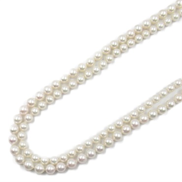 雙排珍珠項鍊 2連Pearl 87.8g