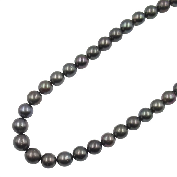 925純銀扣飾 大溪地 黑色 珍珠 項鍊【JEWELRY 無品牌珠寶】