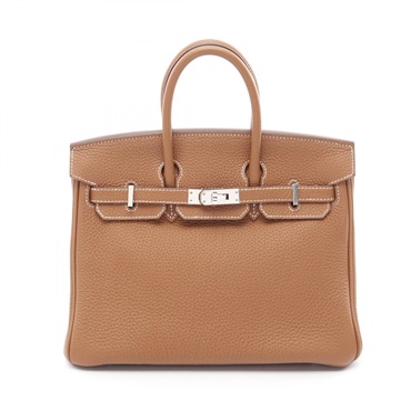 金棕色 Togo牛皮 Birkin 25 柏金包 手提包 D刻 銀扣
