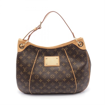 棕色 原花帆布 Galliera PM 肩背包【LOUIS VUITTON LV 路易威登】 M56382