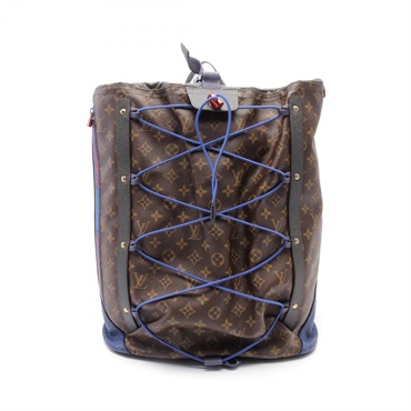 棕色 原花 PVC塗層帆布 Pacific 後背包 M43834 M43834