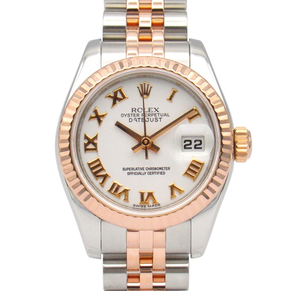 白色錶盤 18K玫瑰金 不鏽鋼 Datejust 腕錶【ROLEX 勞力士】 179171