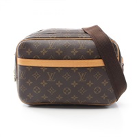 棕色 原花 帆布 Reporter PM 肩背包【LOUIS VUITTON LV 路易威登】 M45254
