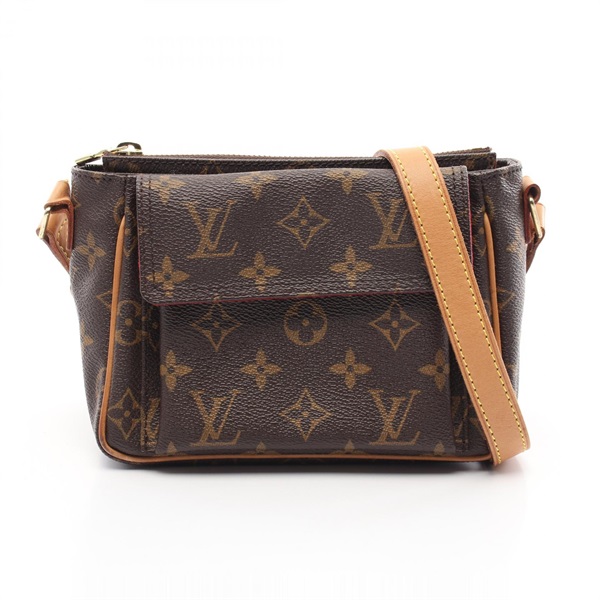 棕色 原花帆布 Viva Cite PM 肩背包【LOUIS VUITTON LV 路易威登】 M51165