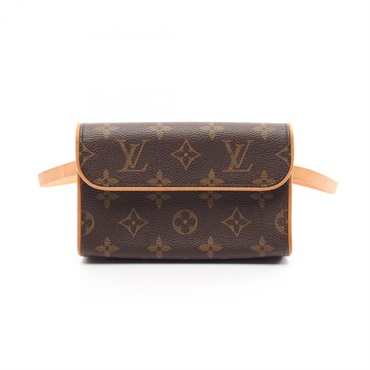 棕色 原花 帆布 Pochette Florentine XS 腰包 M51855