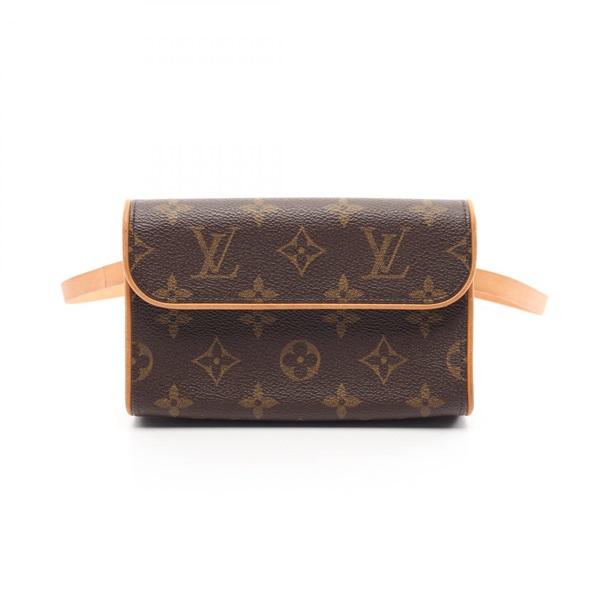 棕色 原花 帆布 Pochette Florentine XS 腰包 M51855