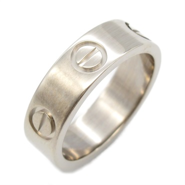 18K白金 Love 戒指 50【Cartier 卡地亞】 B4022650