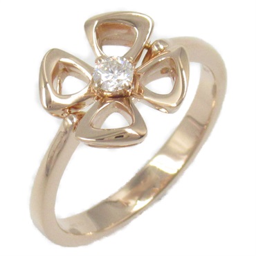 18K玫瑰金 1PD鑽石 Fiorever 戒指 54【BVLGARI 寶格麗】